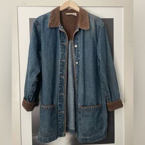 SOLD 🚨 St. John’s Bay Vtg Brown Corduroy-Lined Denim Jacket